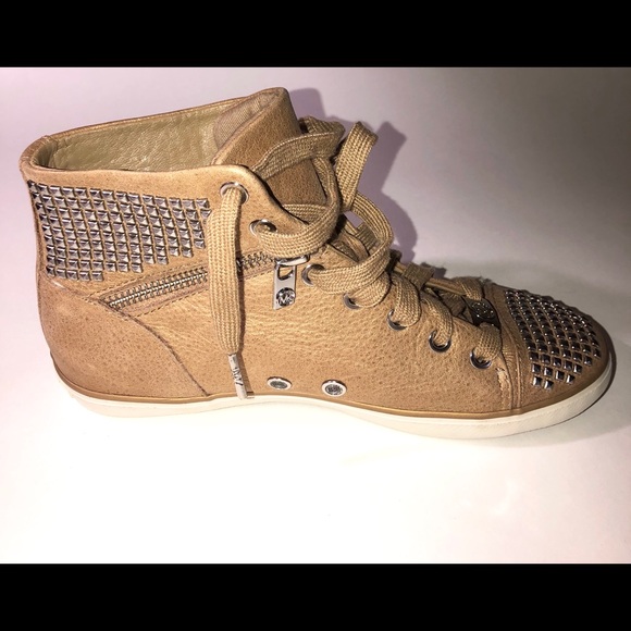 MICHAEL KORS LEATHER SNEAKERS - Picture 6 of 8